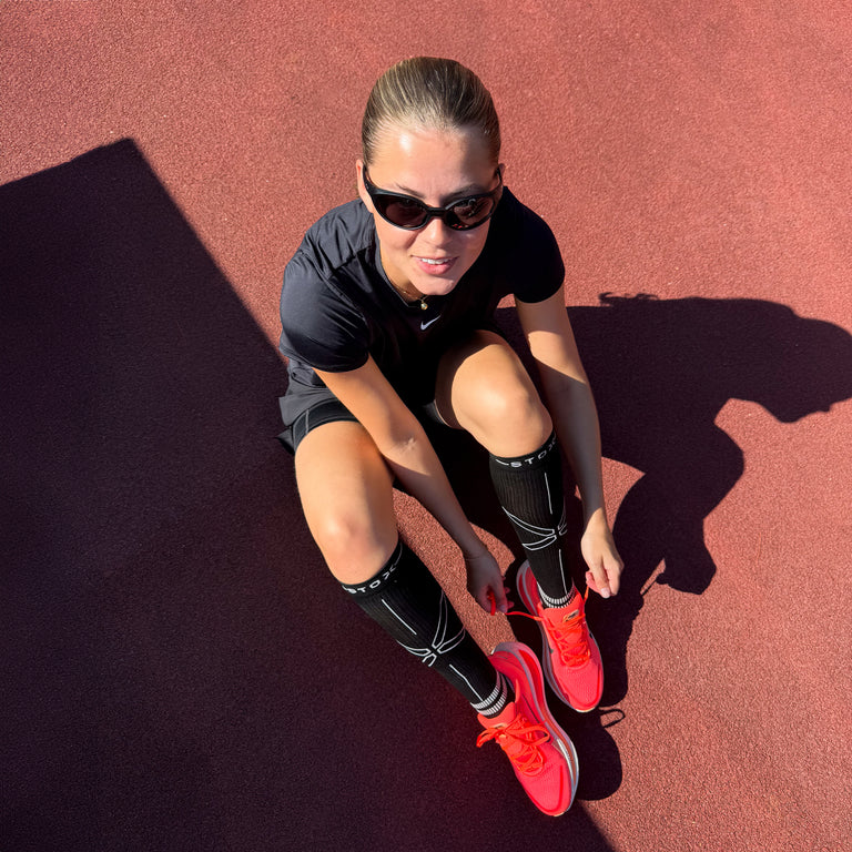 Running Socks Women Black/Light Grey