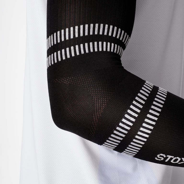 Running Arm Sleeves Unisex Black/Light Grey
