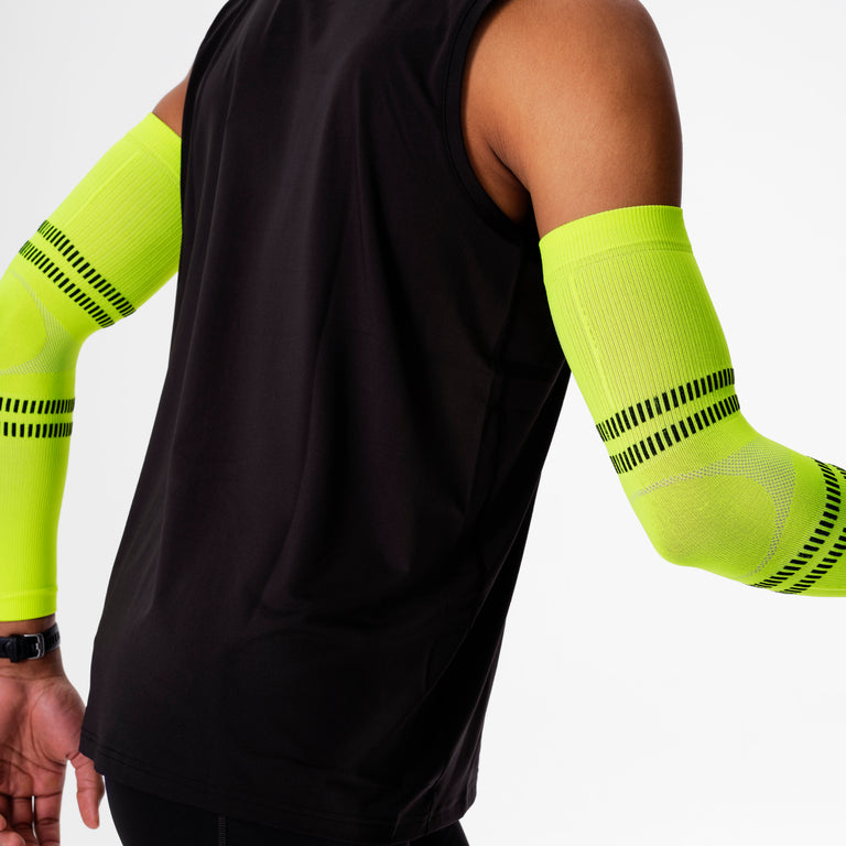 Running Arm Sleeves Unisex Yellow/Black
