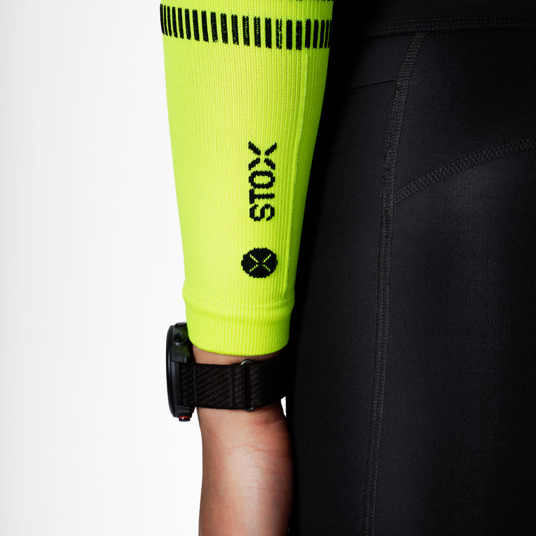 Running Arm Sleeves Unisex Yellow/Black