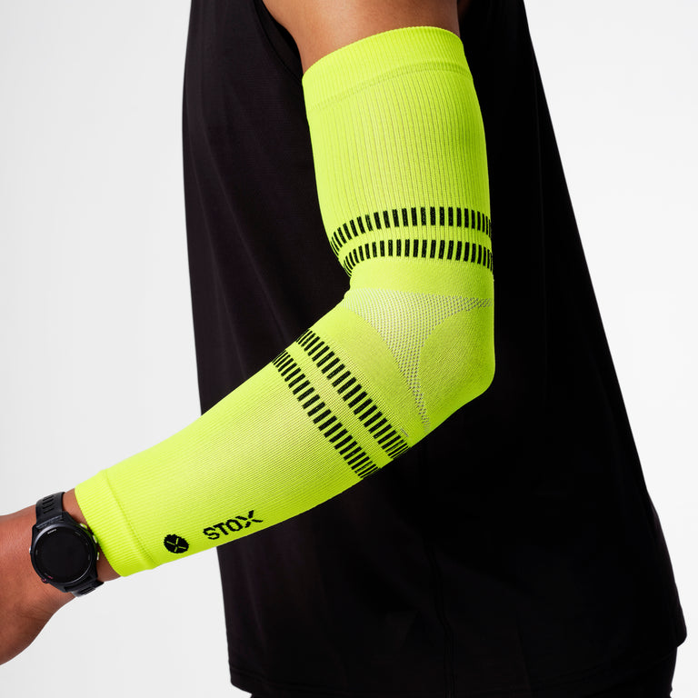 Running Arm Sleeves Unisex Yellow/Black