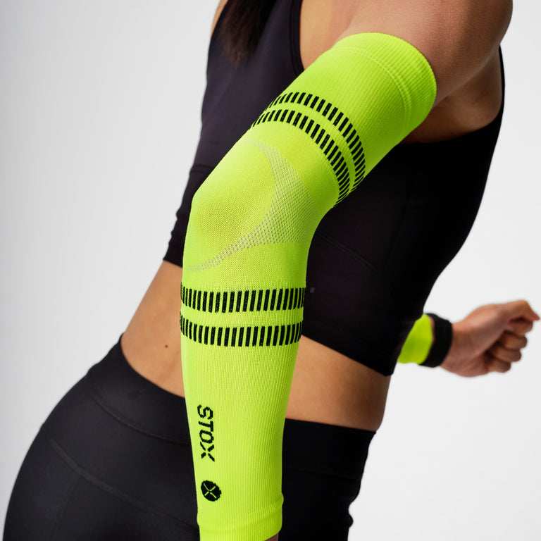 Running Arm Sleeves Unisex Yellow/Black