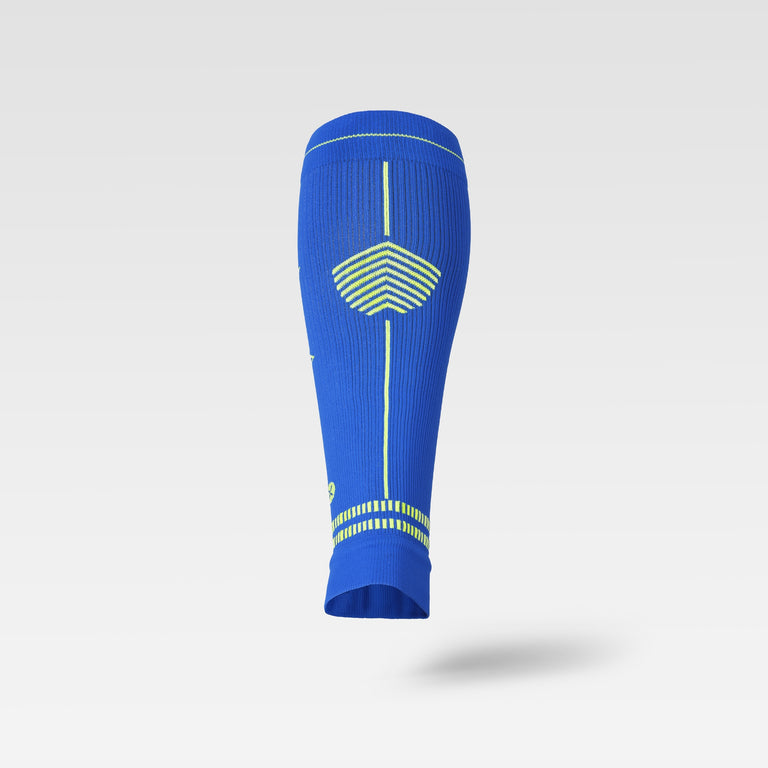 Calf Sleeves Men Blue/Yellow