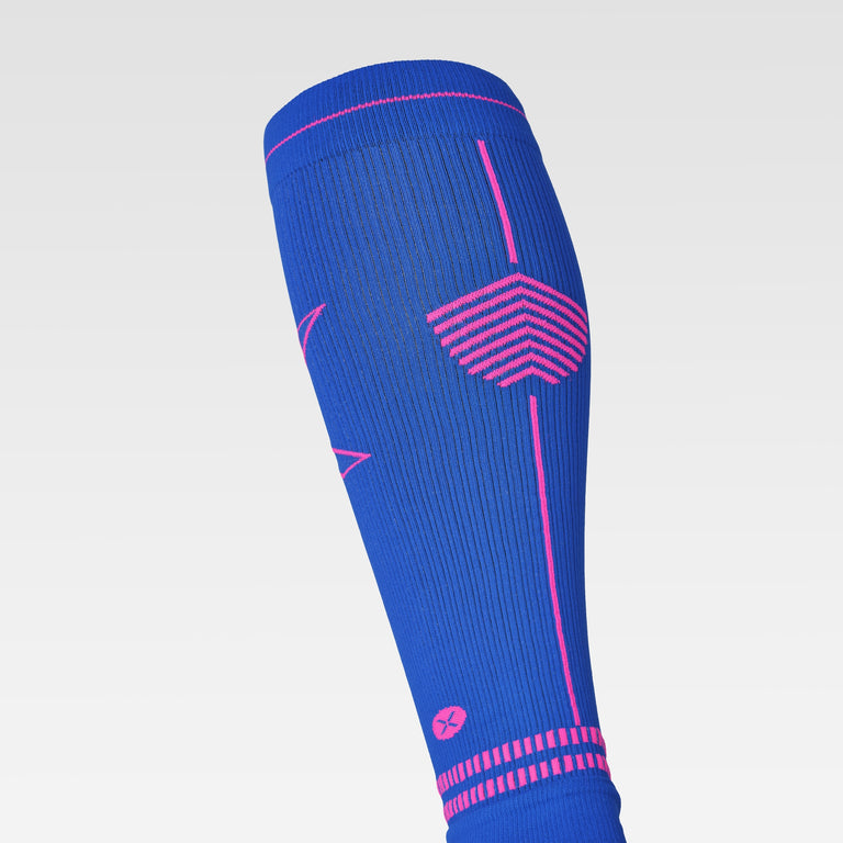 Calf Sleeves Women Blue/Pink