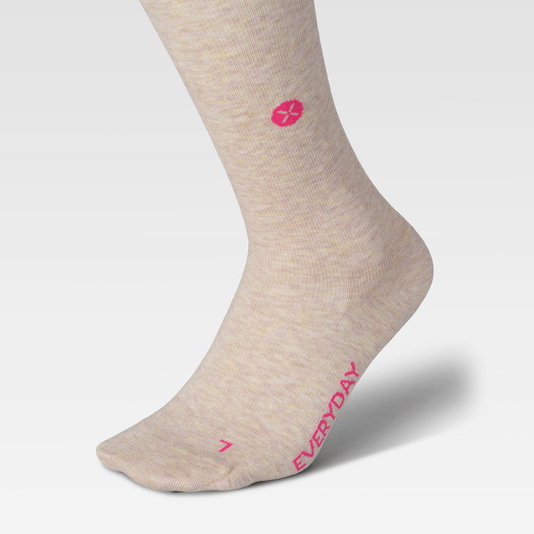 Cotton Everyday Socks Women Sand/Pink