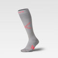 Cycling Socks Men Silver/Red
