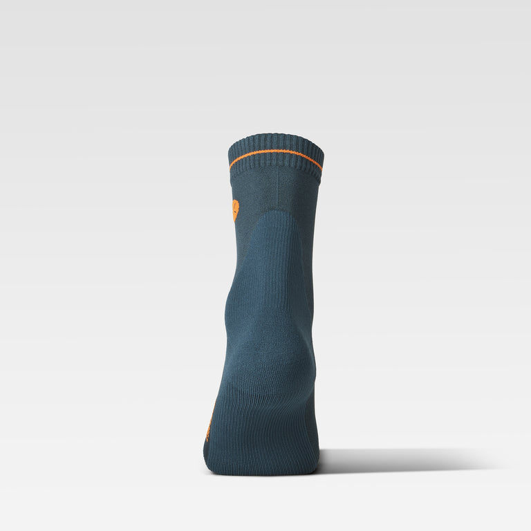Dryarn® Hiking Ankle Socks Men Petrol/Orange