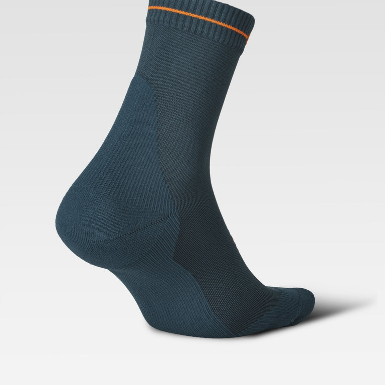 Dryarn® Hiking Ankle Socks Men Petrol/Orange