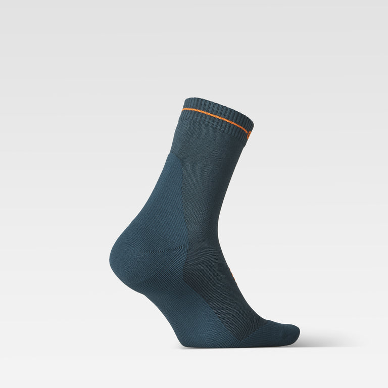 Dryarn® Hiking Ankle Socks Men Petrol/Orange
