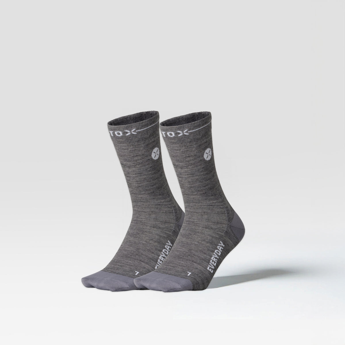 Merino Everyday Socks Men 2-Pack Silver Grey/White