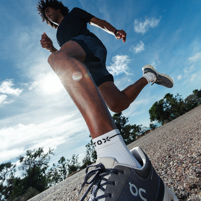 Running Low-Cut Socks Men Black/White
