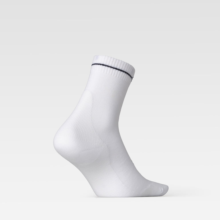 Merino Hiking Ankle Socks Men White/Navy
