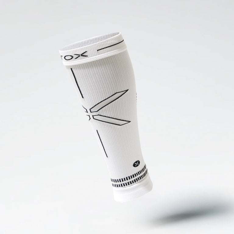 Calf Sleeves Men White/Black