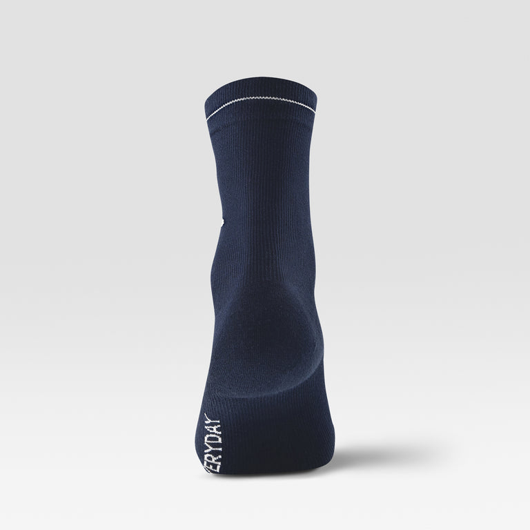 Cotton Everyday Ankle Socks Men 2-Pack Navy/White