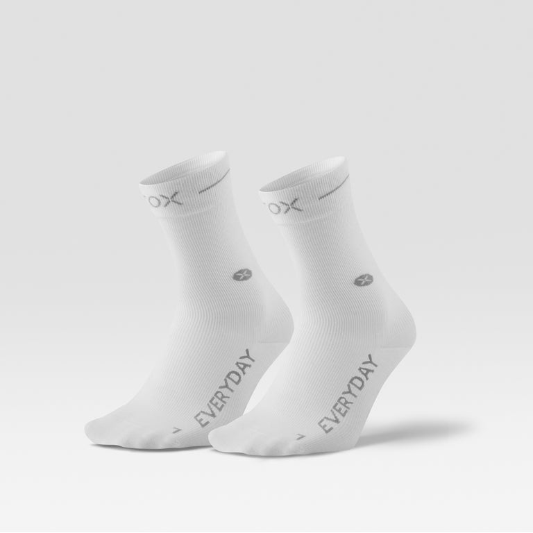 Cotton Everyday Ankle Socks Women 2-Pack White/Grey