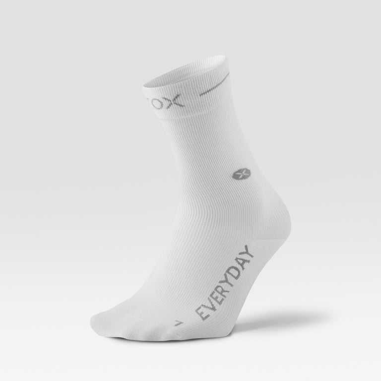 Cotton Everyday Ankle Socks Women White/Grey