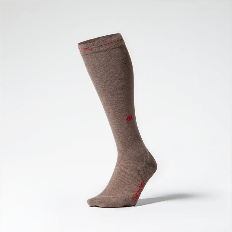 Cotton Everyday Socks Women Light Brown/Red