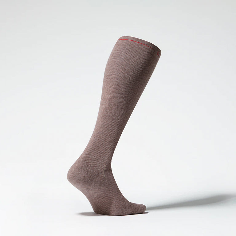 Cotton Everyday Socks Women Light Brown/Red