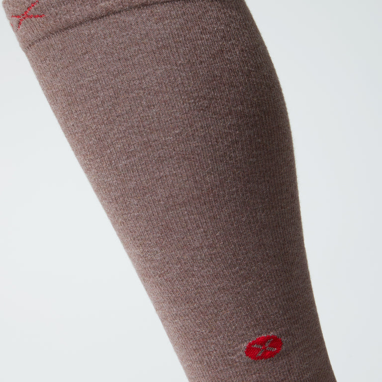 Cotton Everyday Socks Women Light Brown/Red