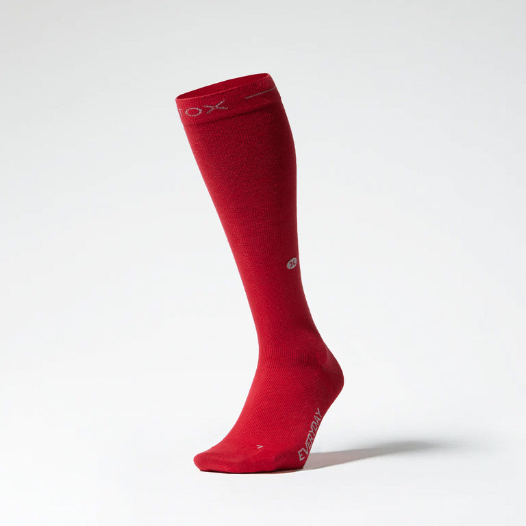 Cotton Everyday Socks Women Red/Grey