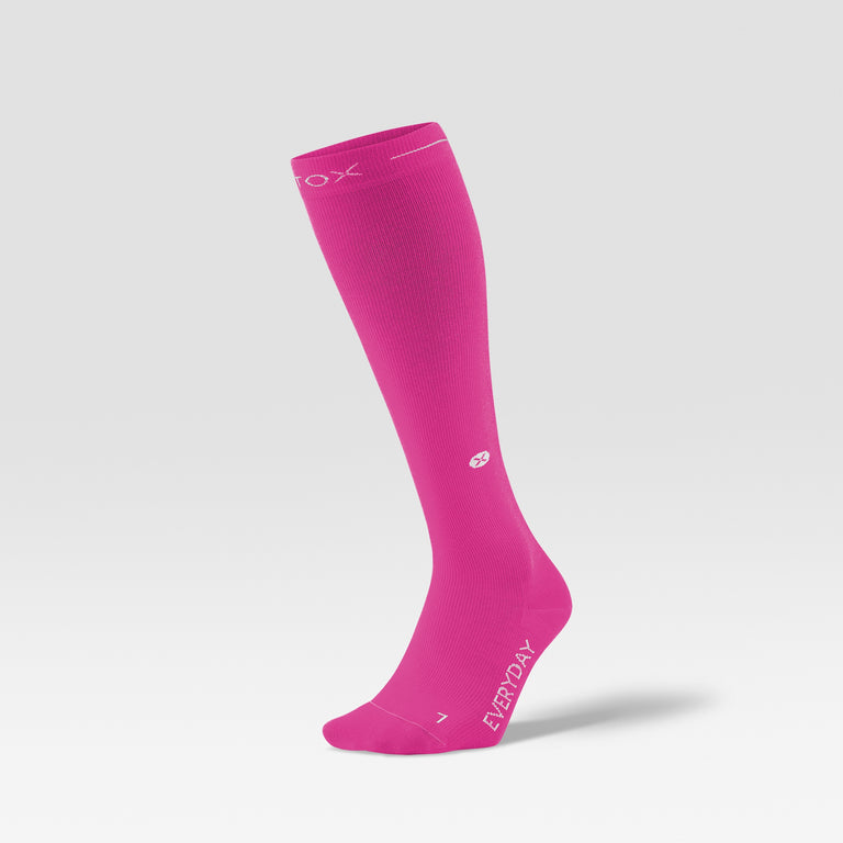 Cotton Everyday Socks Women Pink/White