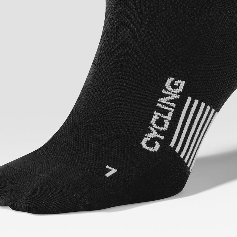 Cycling Mid-Calf Socks Women Black/White