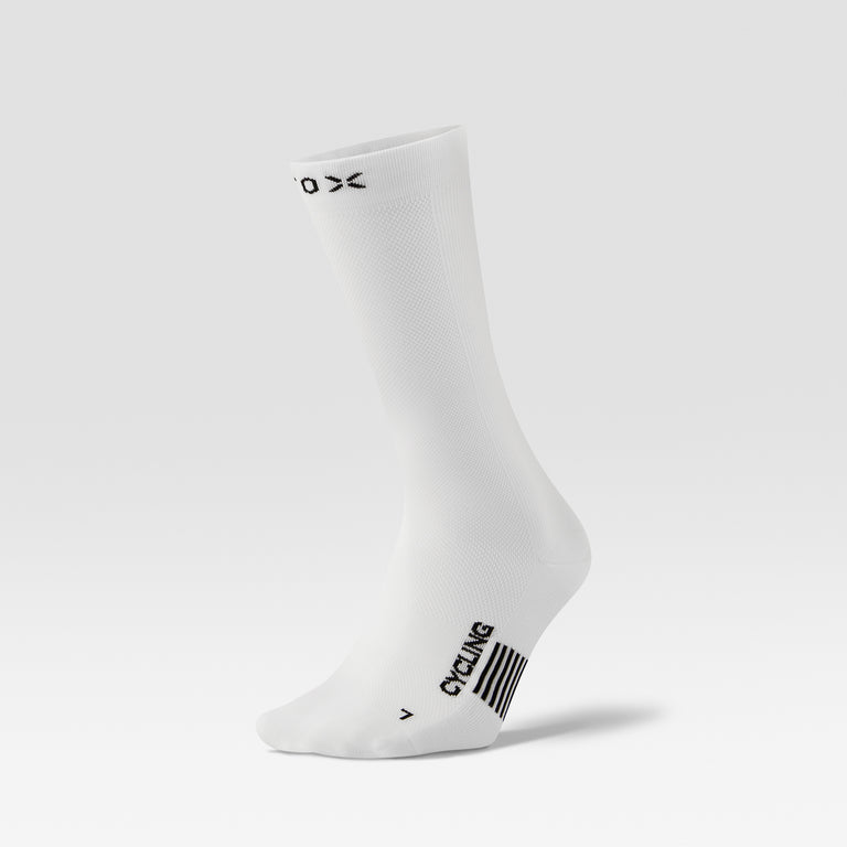 Cycling Mid-Calf Socks Women White/Black