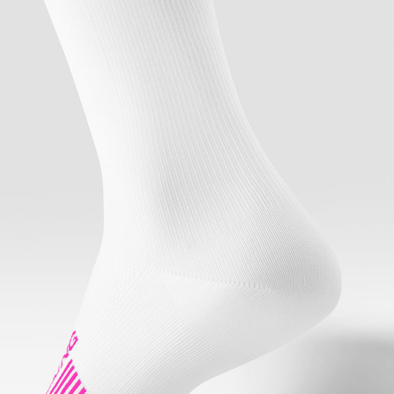 Cycling Mid-Calf Socks Women White/Pink