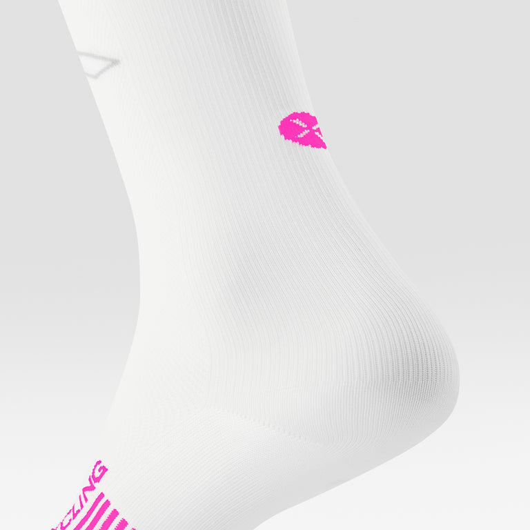 Cycling Socks Women White/Pink