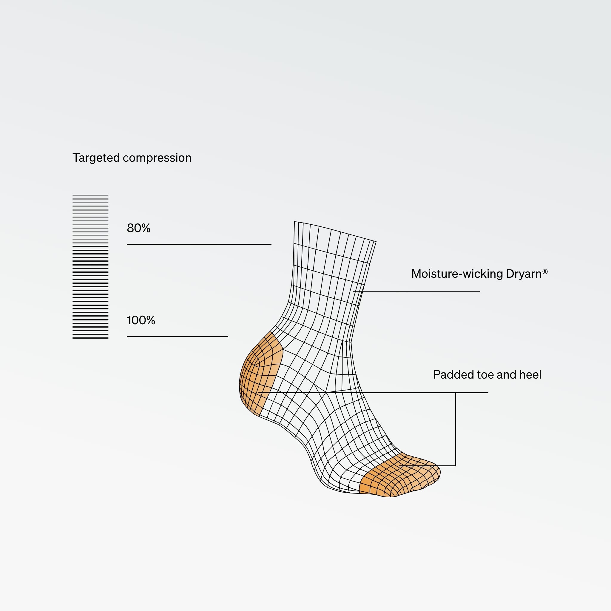 Running Ankle Socks Men Yellow/Black
