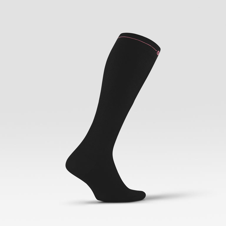Merino Everyday Socks Women Black/Fuchsia