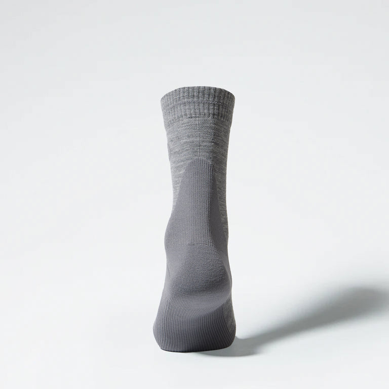 Merino Hiking Ankle Socks Women Mid Grey/Grey