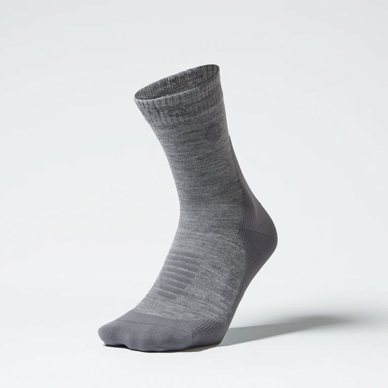 Merino Hiking Ankle Socks Women Mid Grey/Grey