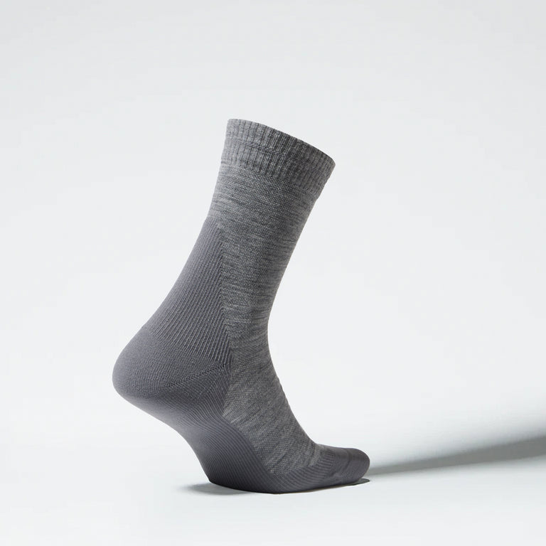 Merino Hiking Ankle Socks Women Mid Grey/Grey