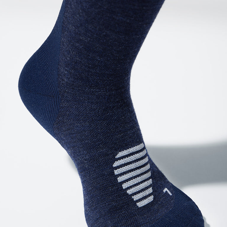 Merino Hiking Ankle Socks Women Blue/Light Grey