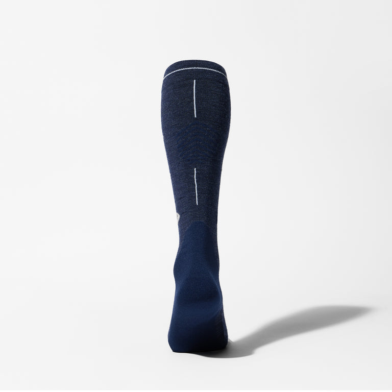 Merino Hiking Socks Women Blue/Light Grey