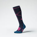 Merino Hiking Socks Women Dark Blue/Pink