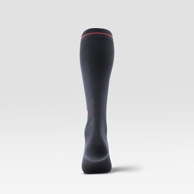 Recovery Socks Women Charcoal/Red