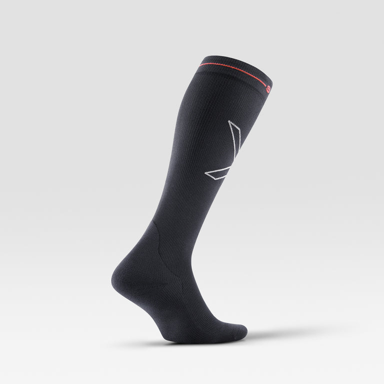 Recovery Socks Women Charcoal/Red