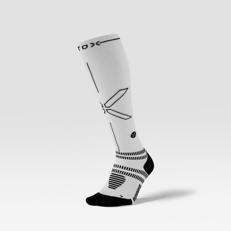 Running Socks Men White/Black