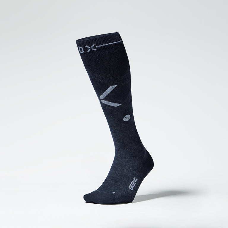 Merino Skiing Socks Men Navy/White