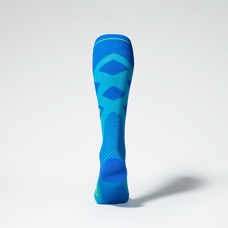 Merino Skiing Socks Men Turquoise/Cobalt