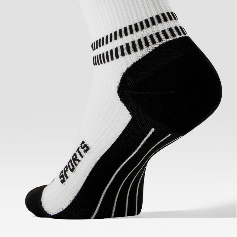 Sports Ankle Socks Women White/Black