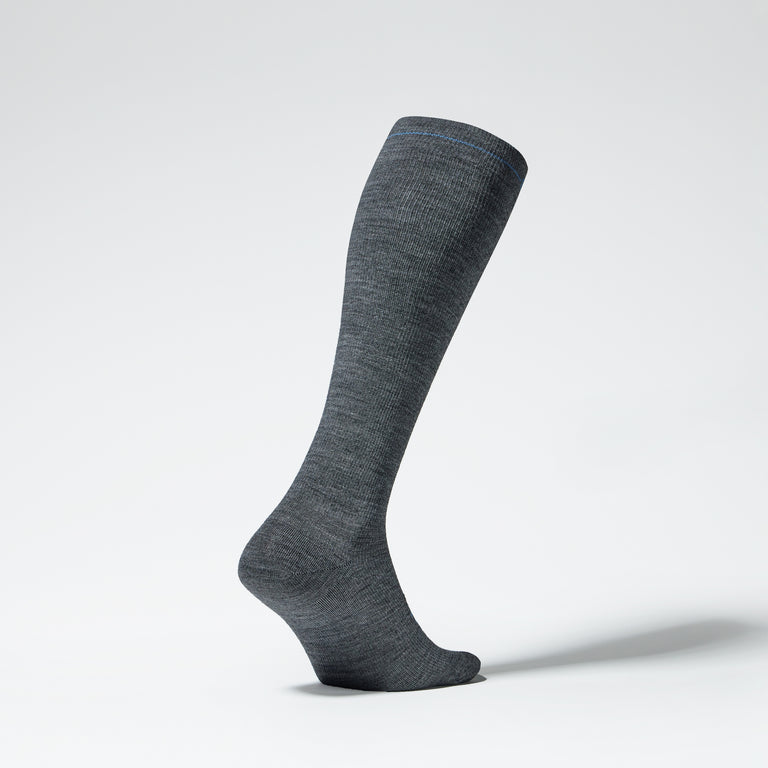Merino Travel Socks Women Mid Grey/Avio