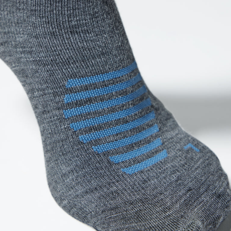 Merino Travel Socks Women Mid Grey/Avio
