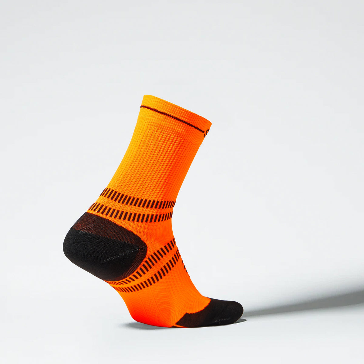 Running Ankle Socks Men Orange Fluo/Black