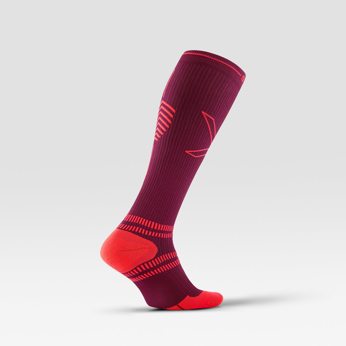 Running Socks Women Bordeaux/Orange