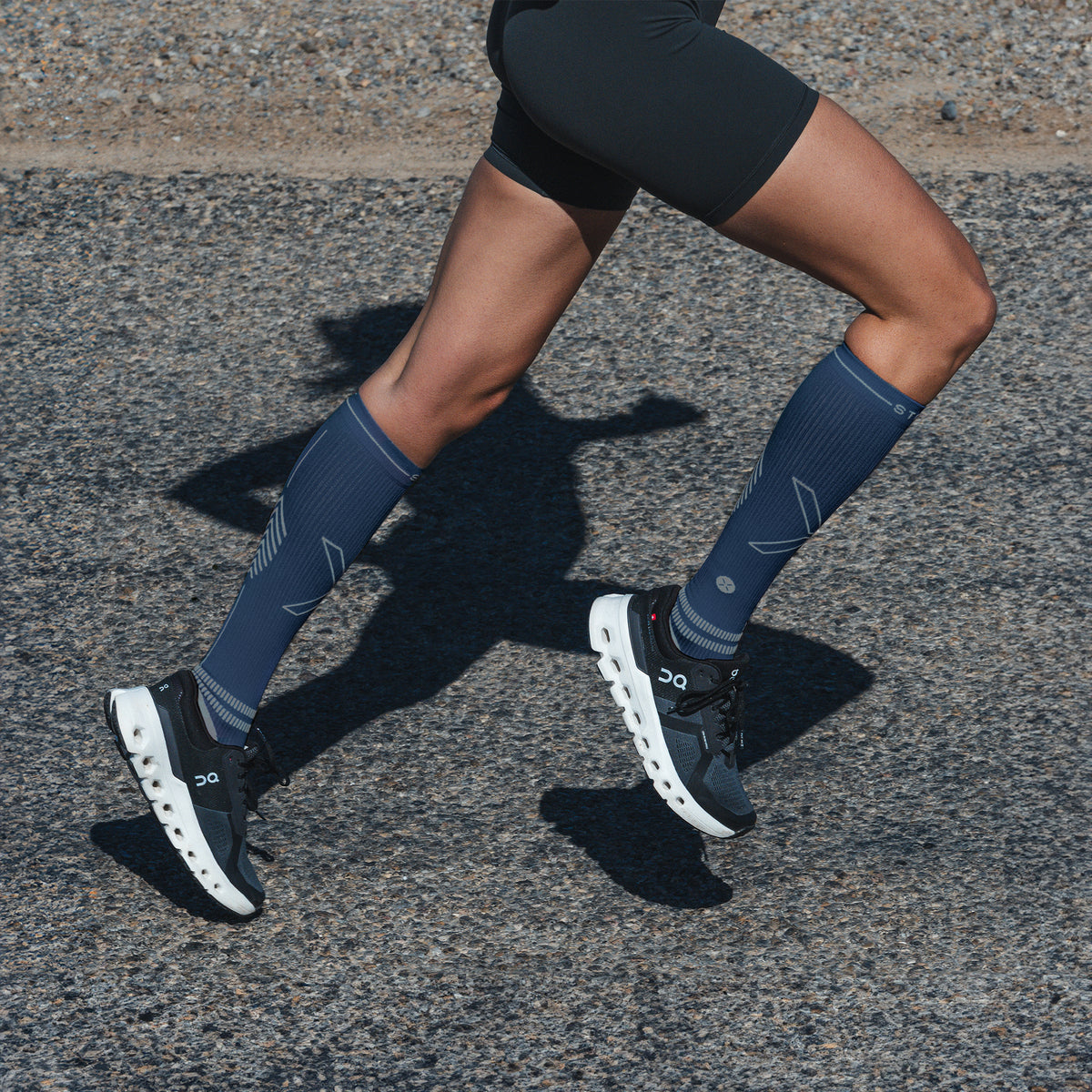 Running Socks Women Blue/Light Blue