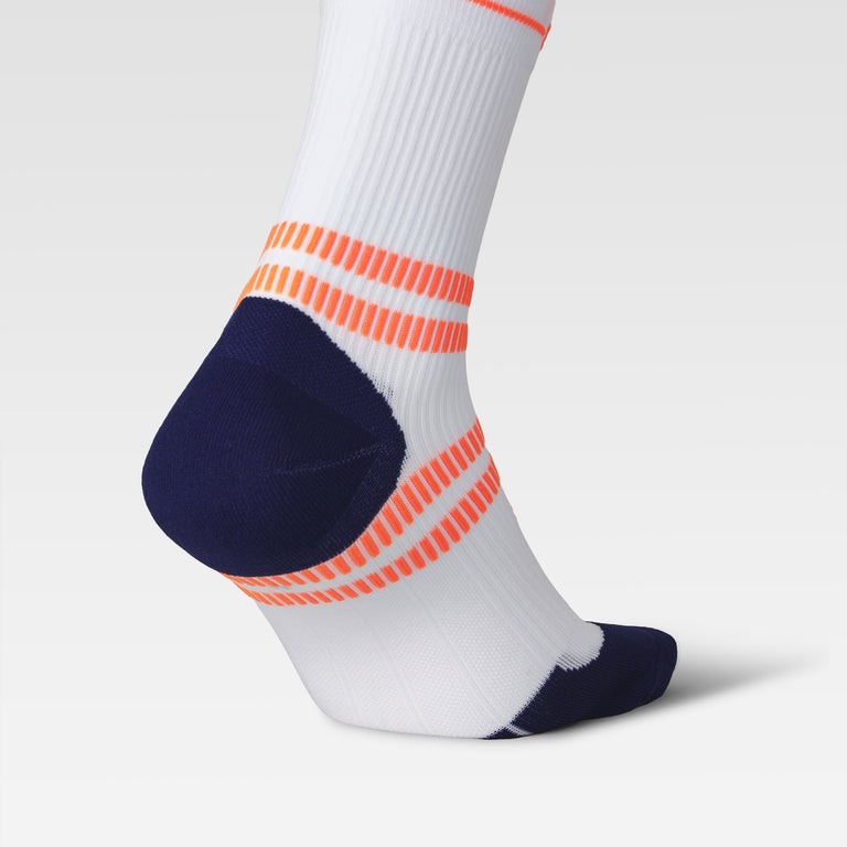 Running Ankle Socks Men White/Orange