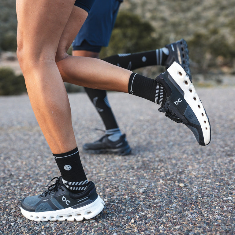 Running Ankle Socks Women White/Black